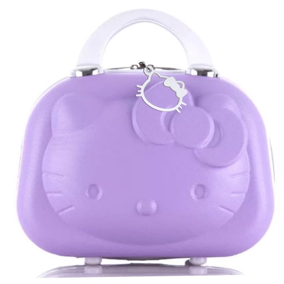 Hello Kitty Handbags - Limited Quantity Available 3D Hello kitty cosmetic travel case w/ charm.